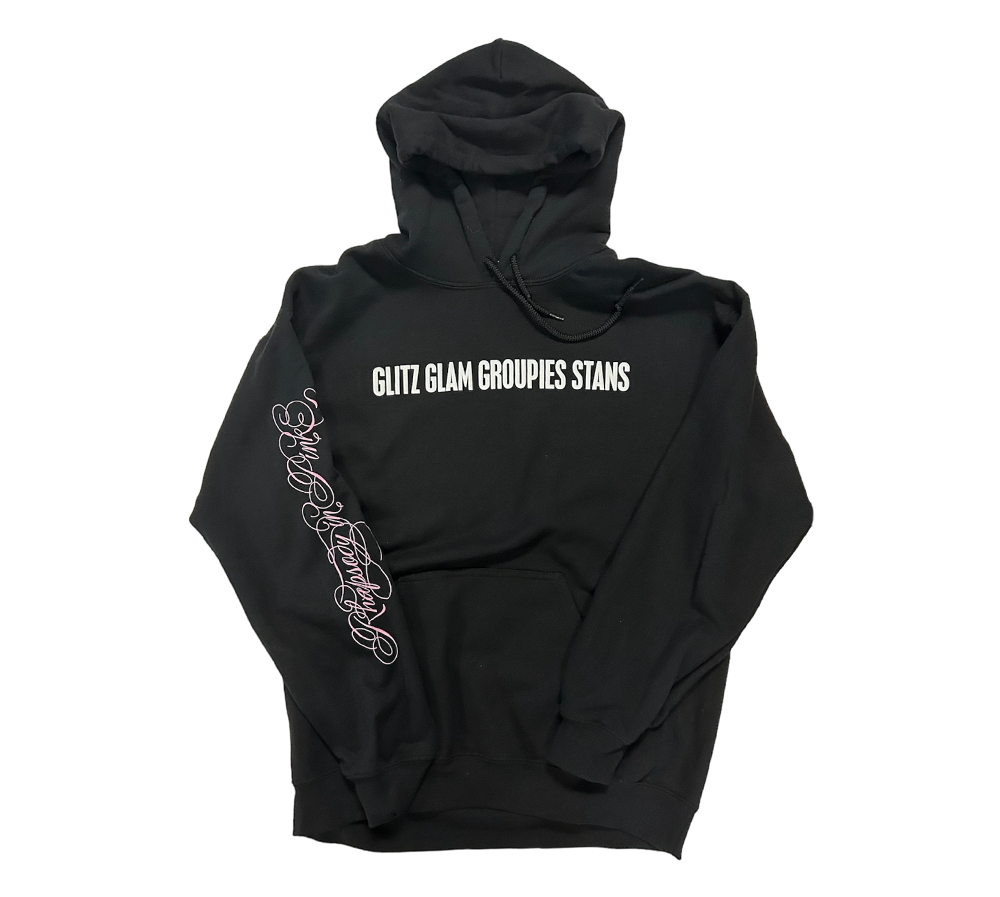 Rhapsody In Pink Hoodie (Black)